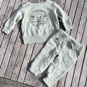 Star Wars Baby Yoda Sweats Top and Bottoms